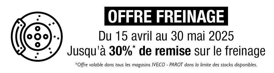 offre freinage IVECO PAROT