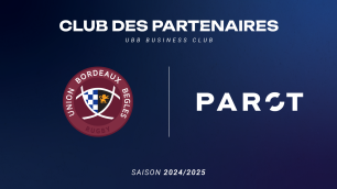 PAROT prolonge son partenariat avec l’Union Bordeaux Bègles pour la saison 2024/2025