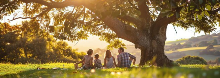 famille dans la nature 